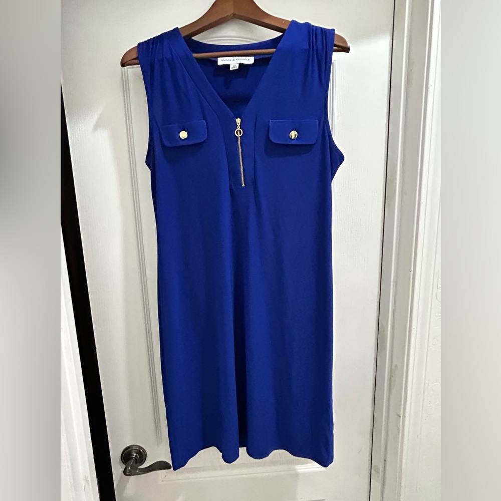Blue stretchy dress